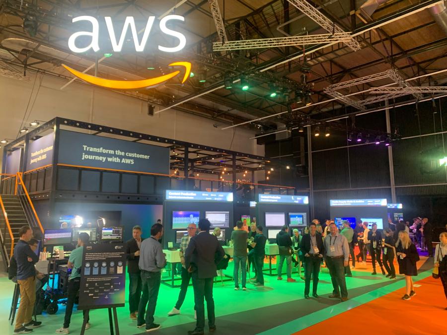 AWS booth at IBC 2022