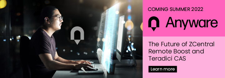 HP Anyware Banner - The Future of ZCentral Remote Boost and Teradici CAS